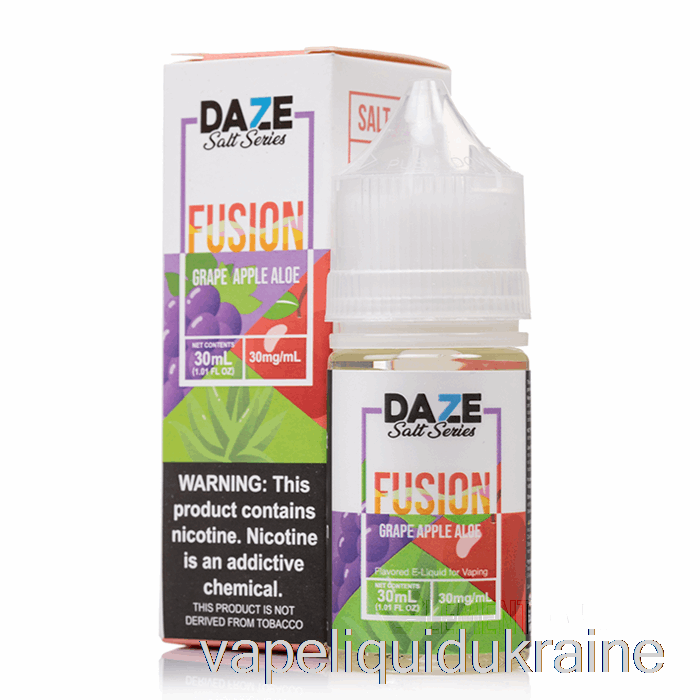 Vape Liquid Ukraine Grape Apple Aloe - 7 Daze Fusion Salt - 30mL 30mg